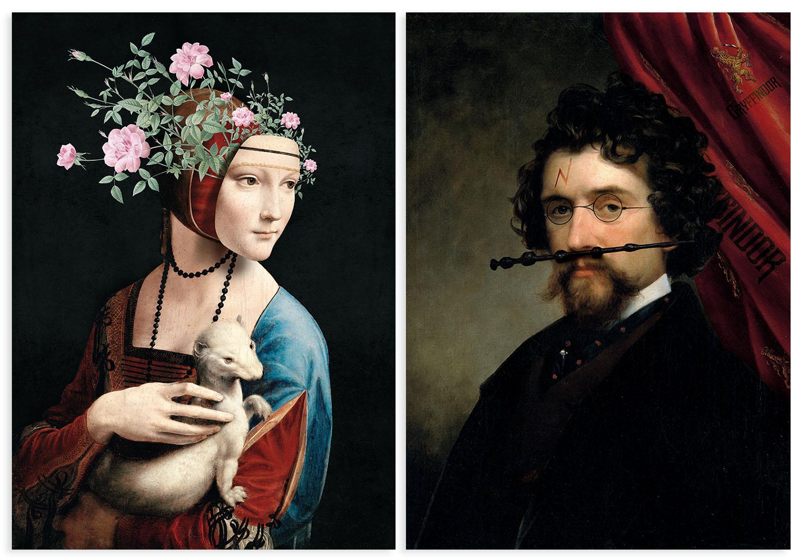 

Zestaw dwóch plakatów dama potter 21x29,7 cm A4