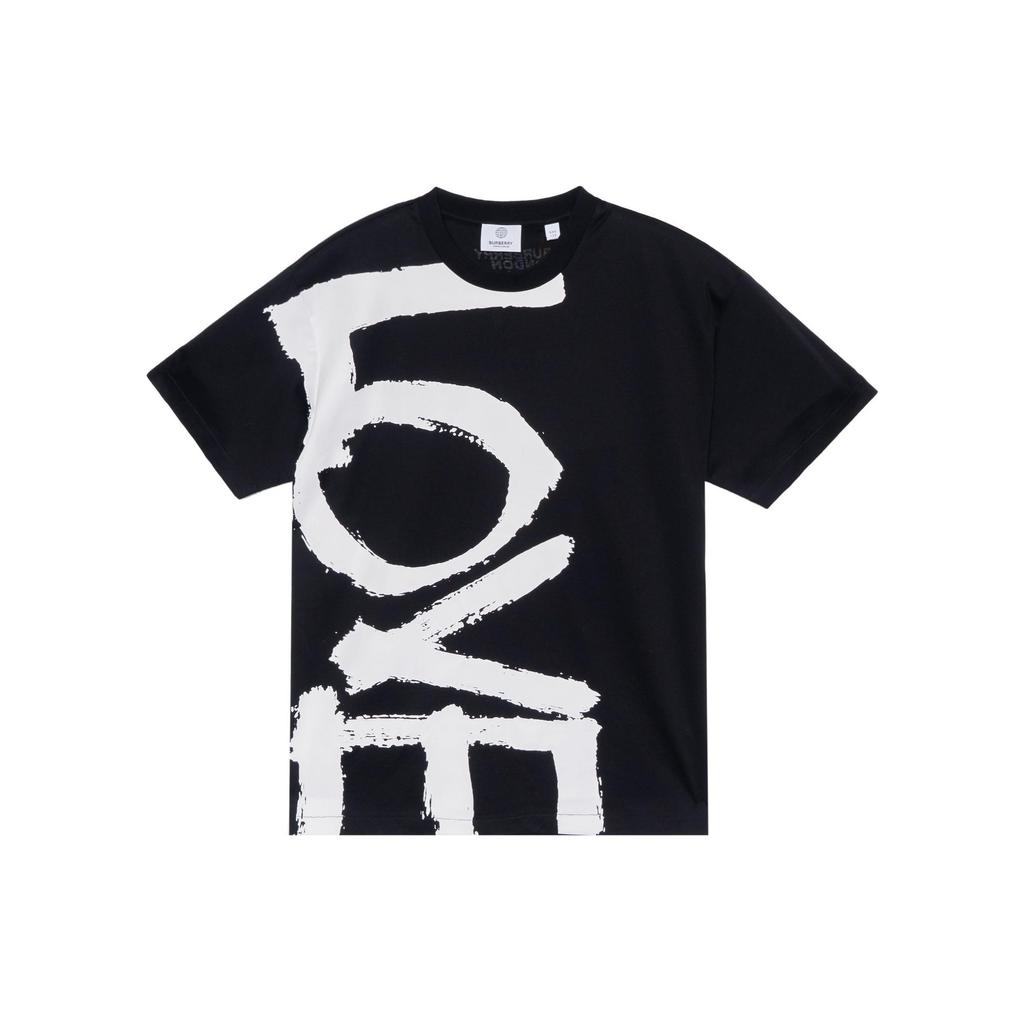 Burberry T Shirts Men's Black Crew Neck Moderate 80375801