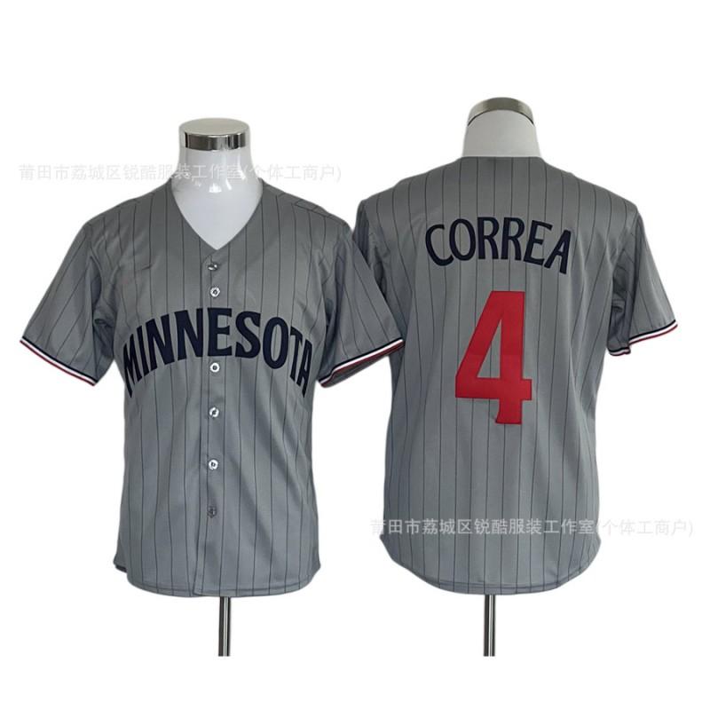 Baseball Jersey Twins 4 Correa Fan Edition Team Sports Uniform Adult Unisex