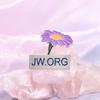 Jworg Flower Colorful Badge Distinctive Plant Design Flexible Decoration Pin For All Use