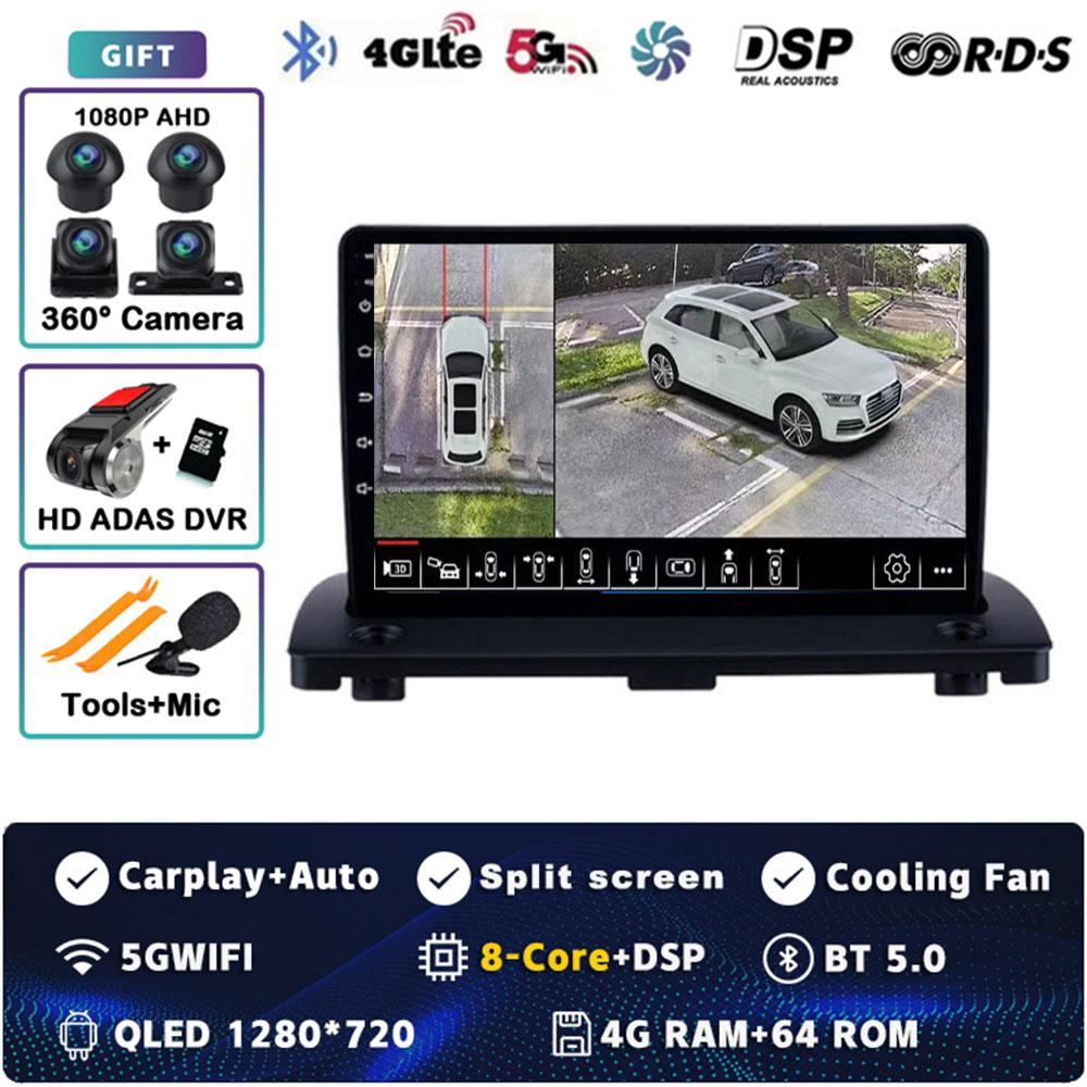 Android 14 Carplay Car Radio For Volvo XC90 XC 90 2004 - 2014 Multimedia Video Player Navigation GPS Stereo 2Din Head Unit Auto