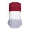 Women Convenient Lactation Pregnant Nursing Round Neck Sleeveless Stripe Gravida Clothing Maternity Shirt