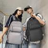 Schoolbag: Japanese-style College Student Backpack, Trendy and Cool, Large Capacity, Couple's High-value Backpack, Korean Style INS Casual Versatile