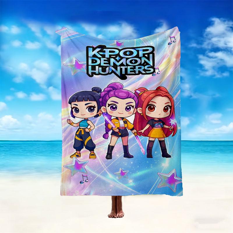 [Kpop Demon Hunters Blanket] Creative Blanket for Women Men Family Friend on Birthday Mothers Fathers Day Valentines Day