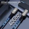 Type-C 8K HD Screen Casting Cable, 40G USB4 Fast Charging, Thunderbolt 4/3 Compatible, 240W