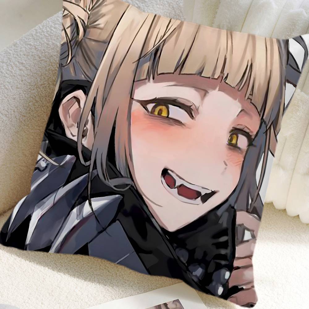 Anime My Hero Academia Himiko Toga Pillow Case Square Pillow Bedroom Sofa Leisure Comfort Cushion Car Home Decoration