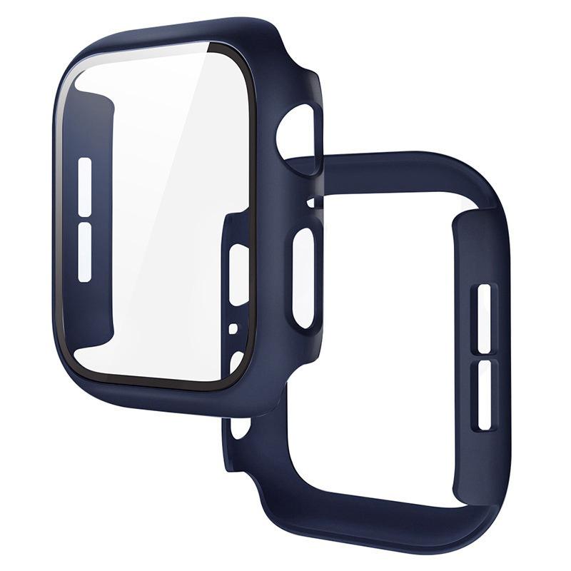 PC Case+Tempered Screen Protector For Apple Watch Ultra 3-1 11 10 46/42mm Integrated Hard Shell iWatch 9 8 7 6 5 4 SE 45mm 44mm