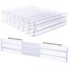 Adjustable Transparent Drawer Dividers for Organized Storage of Underwear and Socks