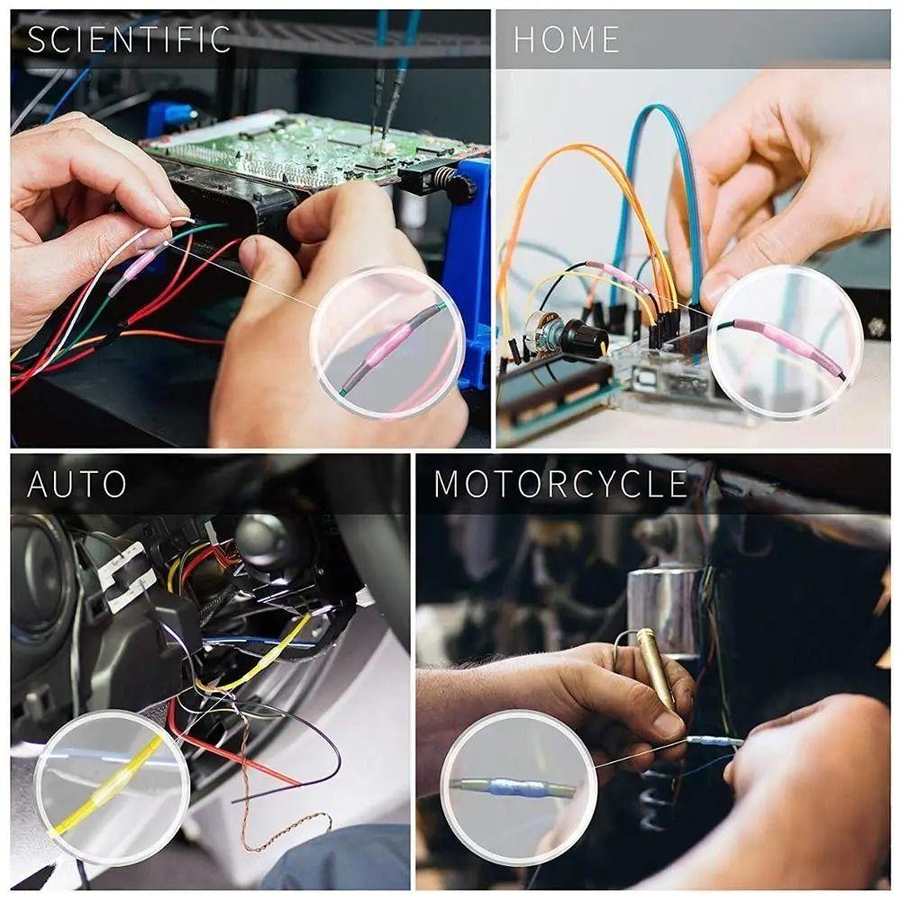 20 Pcs Connectors Kit Heat Shrink Connectors Insulated Wire Connection Pipe Crimp Terminals  Home