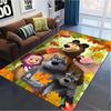 Cartoon Masha&Bear Carpet Rug for Living Room Bedroom Home Sofa Decoration,Kids Play Non-slip Floor Mat