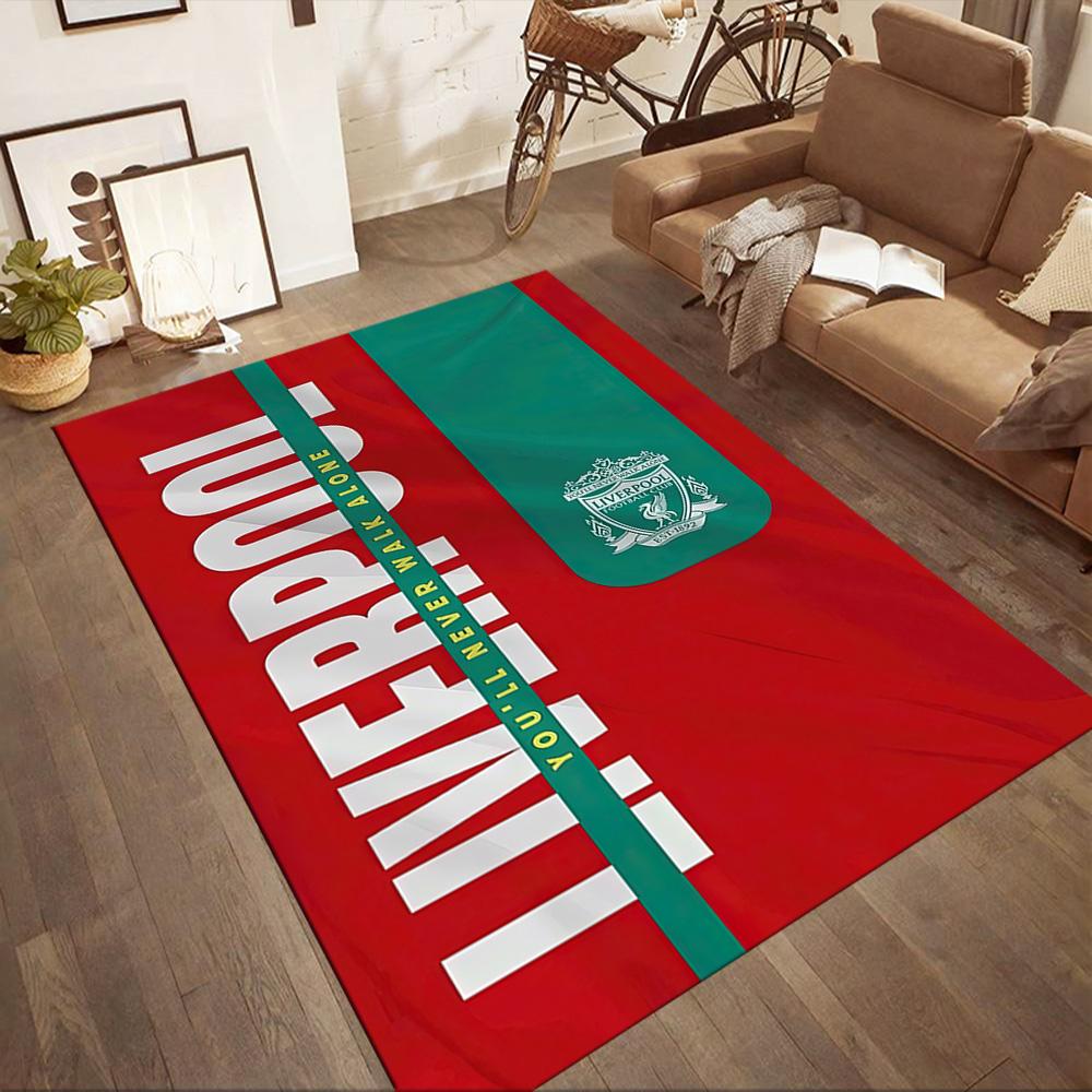 Liverpool Football Club Area Rug Suitable For Game Room Kitchen Entryway Outdoor Antislip Carpet Office Home Decor Wedding Party Gift