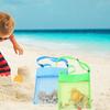 Children Sand Away Adjustable Shoulder Strap Multifunctional Foldable Mesh Beach Bag Water Toy Holder Outdoor Supplies