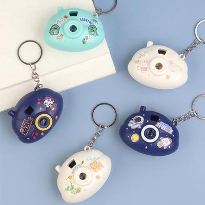 Mini Cartoon Camera Keychain with Slide Projector Light Kids Toy Pendant for Bags Backpacks Fun Gift & Grab Machine Prize for Boys Girls