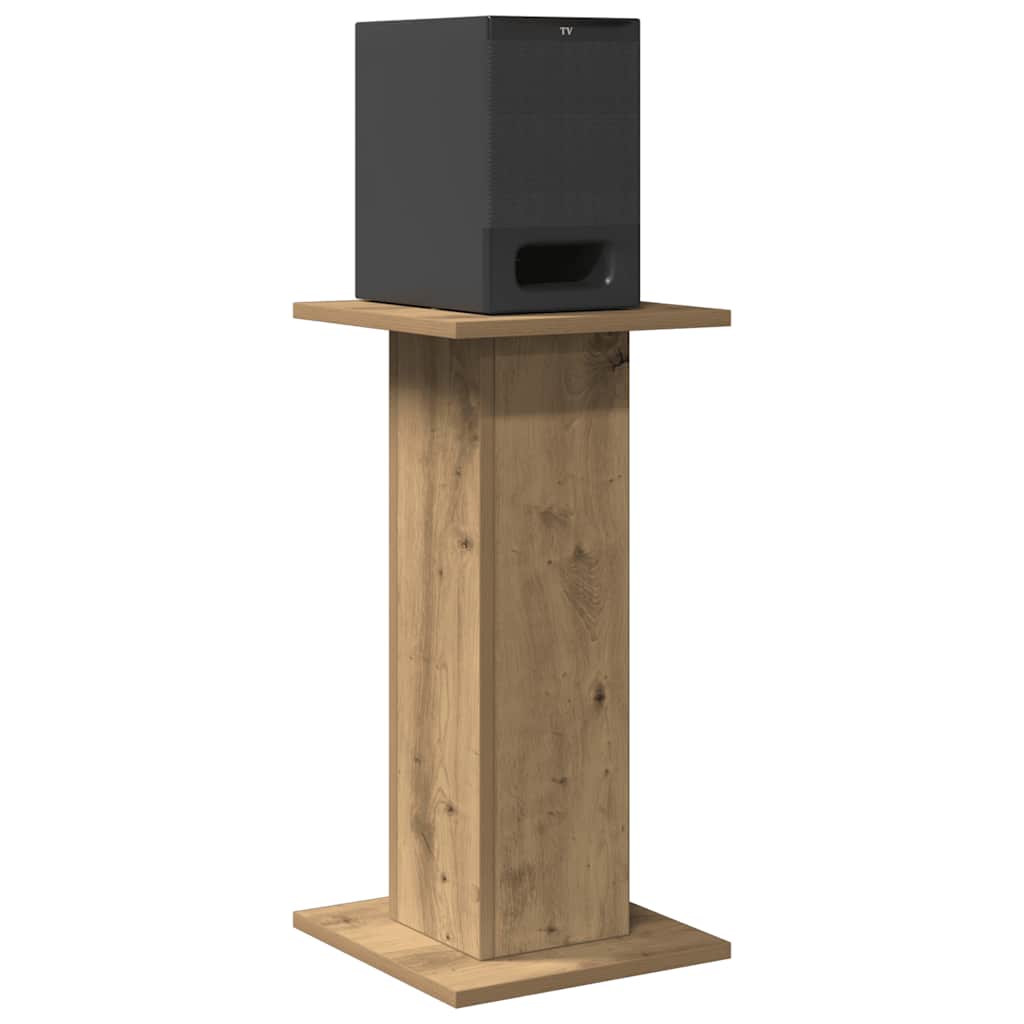 Speaker Stands 2 Pcs. Artisan Oak Finish 30 X 30 X 60 Cm