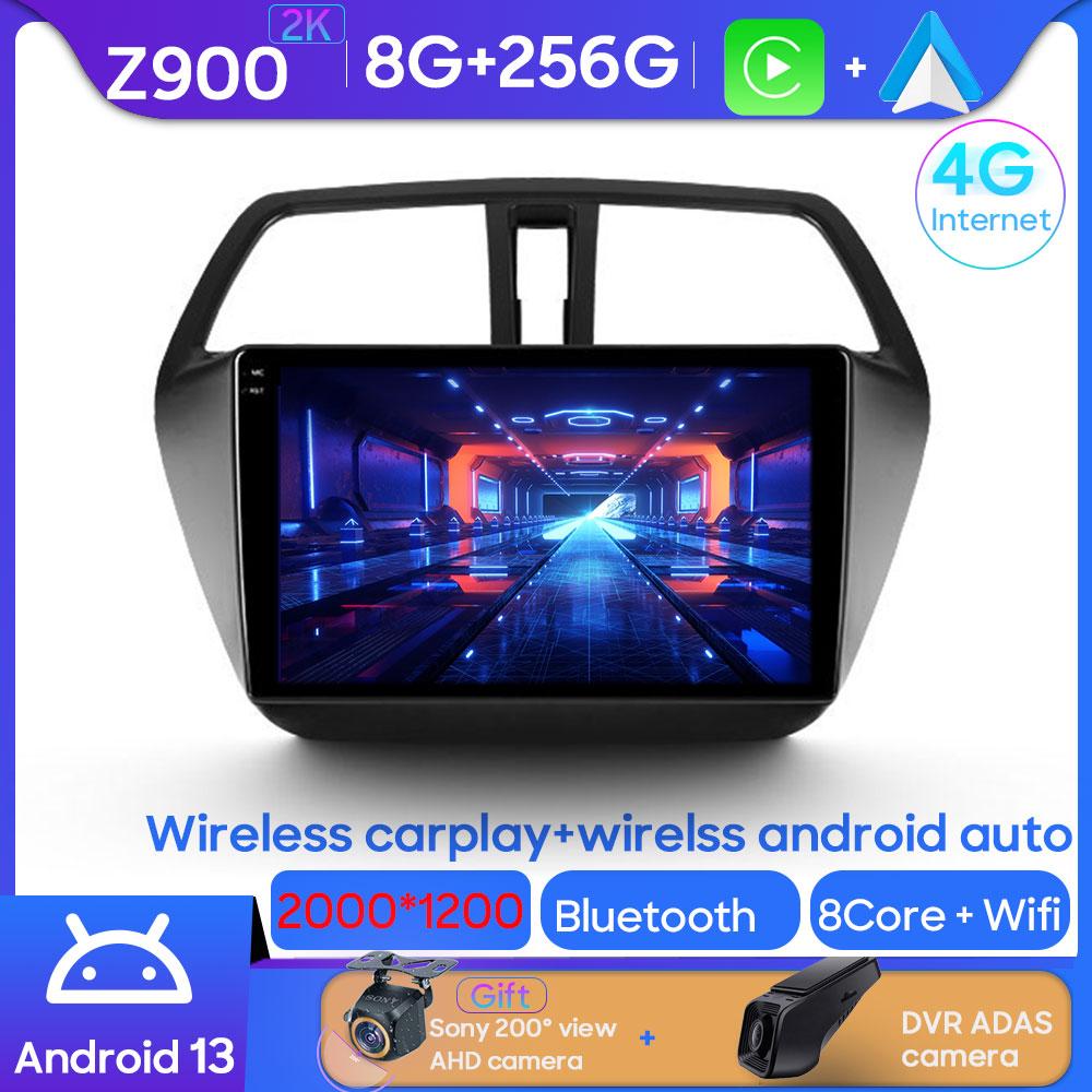 For Suzuki SX4 S Cross 2012-2016 Android Car Radio Automotive Multimedia Player Navigation GPS Carplay Touch Screen Auto Stereo