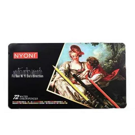 NeoNio Professional Water-Soluble Oil-Based Colored Pencils Set, 100 & 120 Colors in Iron Box for Hand-Painting