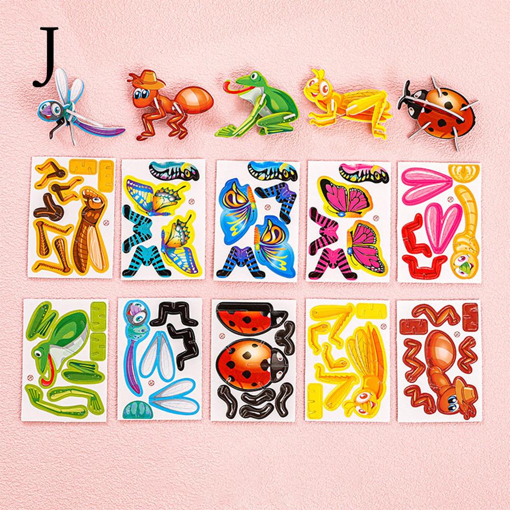 3D Animal Puzzles for Kids,Educational Jungle Animal Puzzle Dinosaur Farm Animals for Kids Classroom Prize Gifts Party Favors
