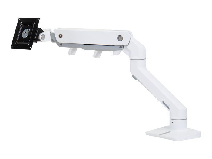 Ergotron HX Arm Desk Mount HD simple Support de table pour écran 38,1 cm (15) - 124,5 cm (49) blanc rotatif, réglable
