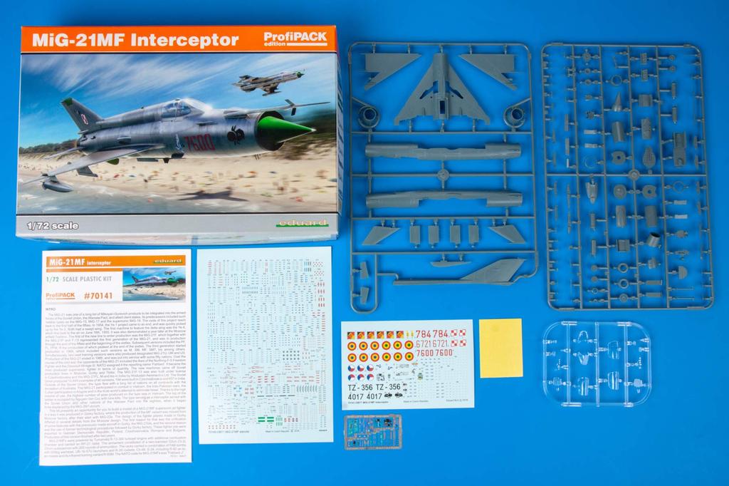 Eduard Profipack Plastic Model Kit EDU70141 1/72 MiG-21MF