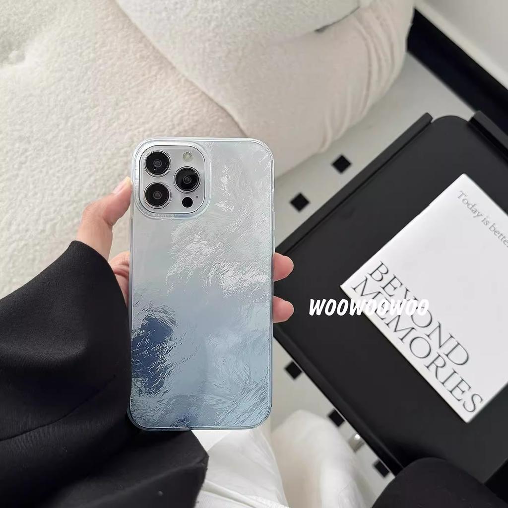 Tin Foil Pattern Simple Applicable To Apple 16promax Phone Case IPhone 15 All Inclusive 14 13 Couples