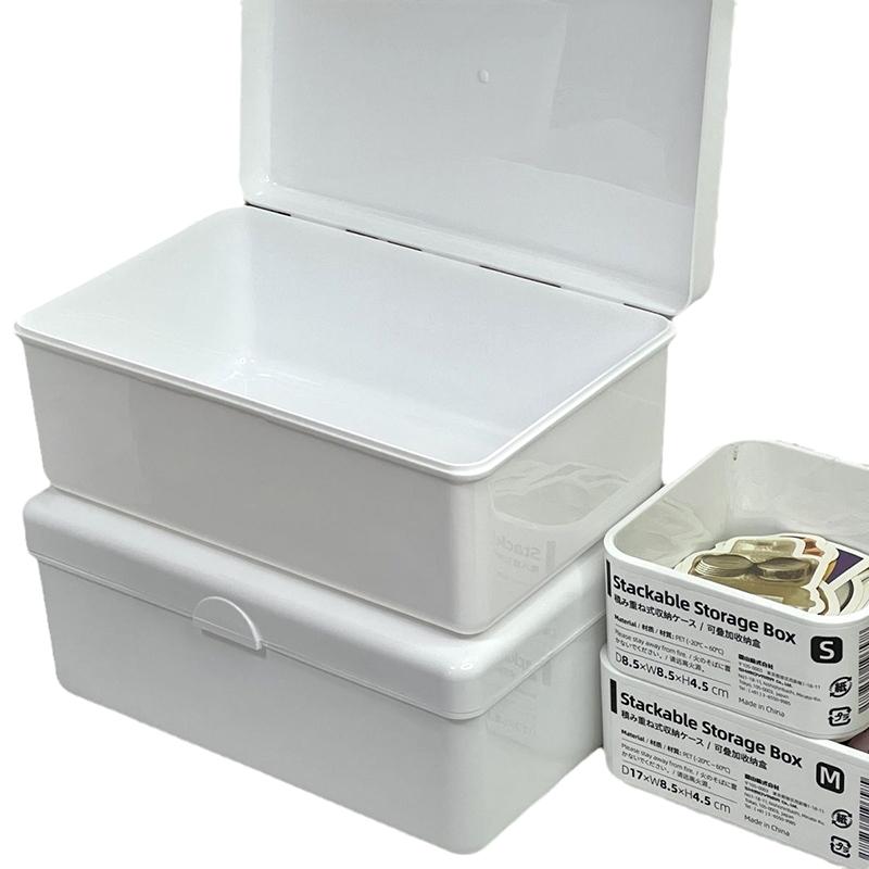 Transparent Plastic Storage Box Pocards Small Card Storage Box Desk Organizer Box Classification Box Stationery