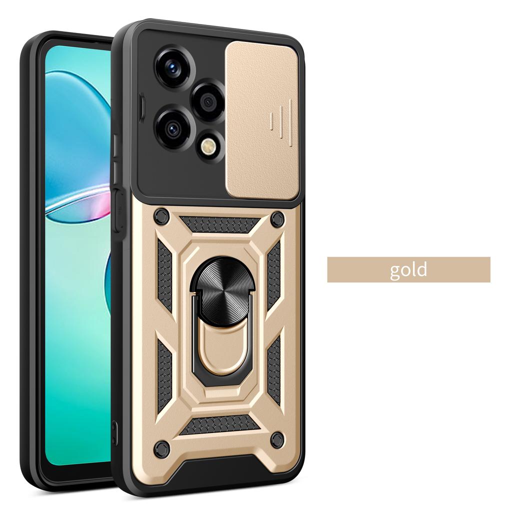 For Honor 200 lite Case Honor 200 Pro Cover Honor 200 Case Magnetic Ring Holder Armor Phone Case Slide Camera Protect Back Cover