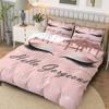 3pcs Bedding Including 1 Duvet And 2 Pillowcases (Filler Not Included), Featuring a Glamorous Eyelash Sparkle Makeup Theme, Perfect for Vale