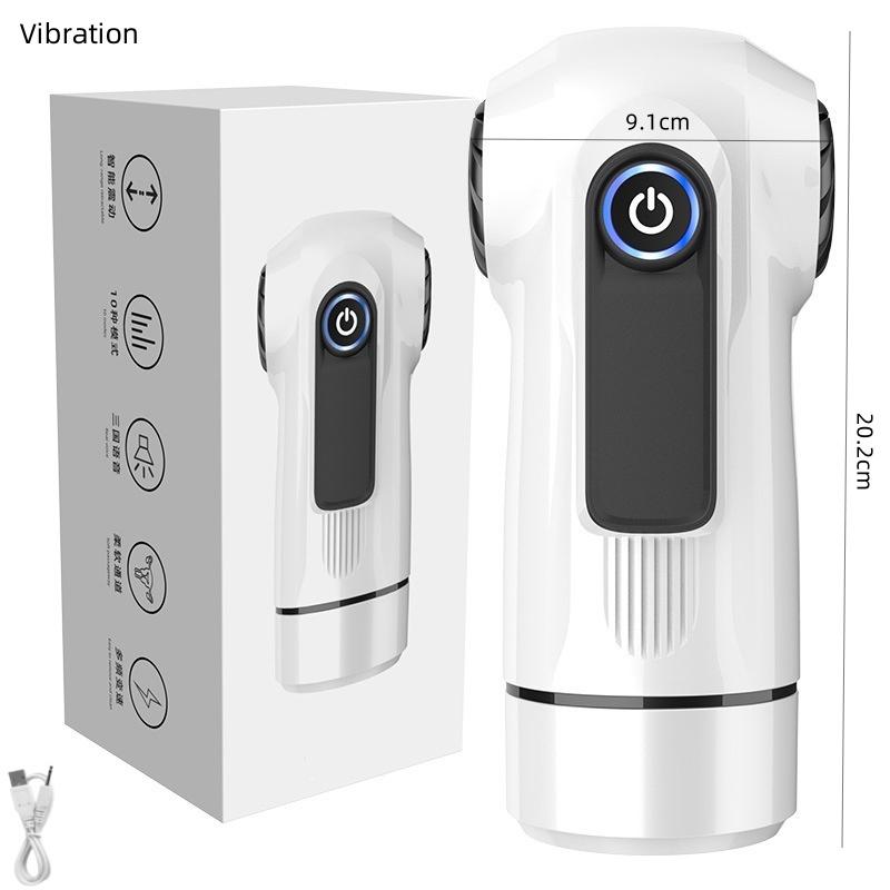Intelligent Vibration Aeroplane cup 3D Simulation Vaginal Masturbator Oral Sex Pronunciation Vibration Blowjob Male Masturbator