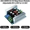 20A 300W CC CV Step Down Module Adjustable DC 6-40V To 1.2-36V Voltage Regulator Buck Converter Constant Current Power Supply