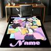Custom Name KPop Demon Hunters Printed Carpet,Rug for Office Chair Living Room Bedroom Kitchen Room Decor Gifts.