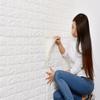 Brick Pattern Wall Sticker Simple  Foam Self-adhesive  3d Wallpaper Sticker Antique Culture Stone Wall Enclosure Wallpaper