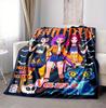 Custom Name Huntrix Squad Flannel Blanket Throw Blanket Soft Warm Sofa Bed home Decor Unique Gift