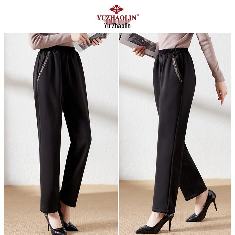 Yuzhaolin Women's Plush-Lined Winter Warm Casual Pants