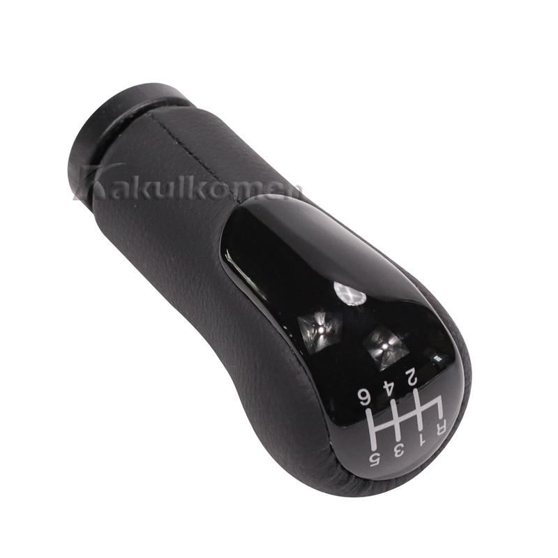 For Ford Fiesta Fusion Transit Connect 2002-2007 Manual 5/6 Speed Black Silver Gear Shift Knob Lever Gaitor Shifter Car Styling