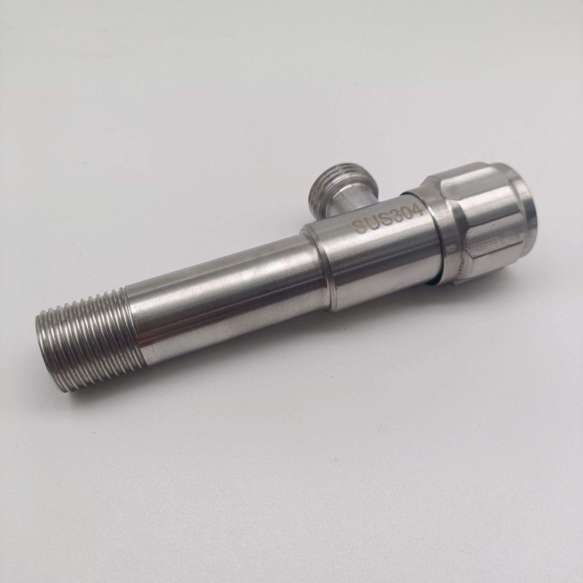 

Copper Thickened Three-way Angle Valve Switch One in Two Out Dual Outlet Multifunctional Triangle 4-point Brass