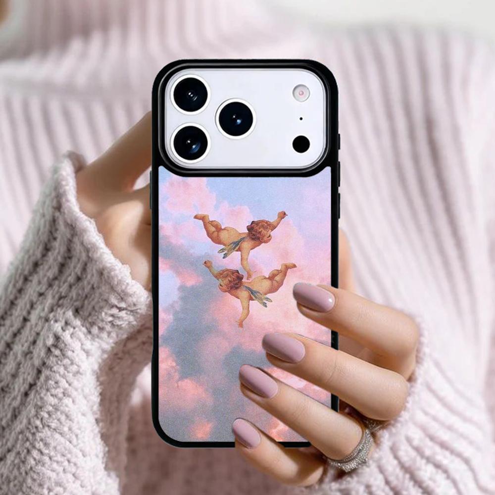 Baby Angels Aesthetic Phone Case For Apple iPhone 17 Air 16E 15 14 Plus 13 12 11 Pro Max Mini Funda Cover