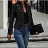 Retro Double-Breasted Suede Coat