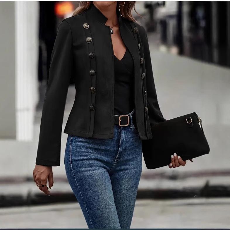 Retro Double-Breasted Suede Coat