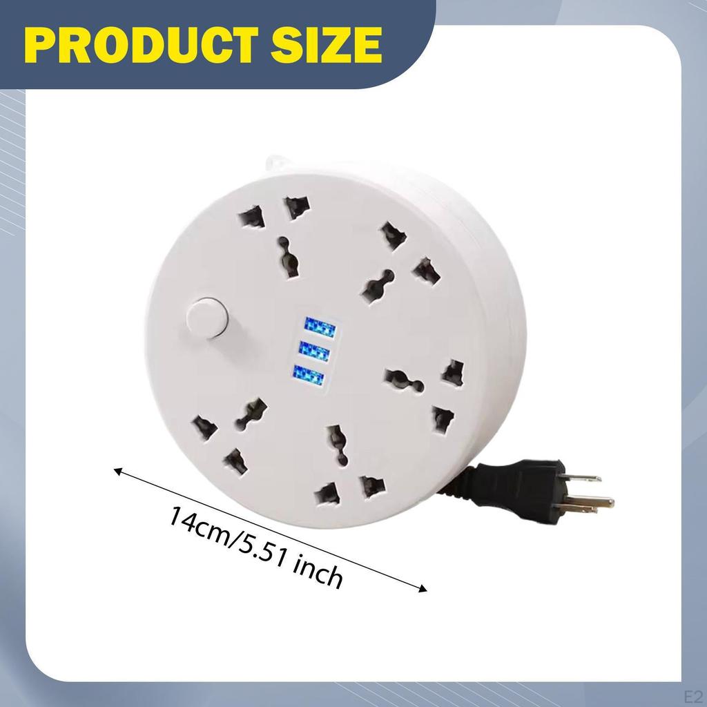 Stromverlängerungsleiste Haushalt Praktische Leiste für Wohnheim Heim Büro