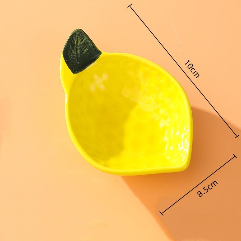 BRCartoon Fruit Platter Candy Bowl Porcelain Sauce Dish Orange Seasoning Appetizer Tableware Dipping Sauce Seasoning Small PlatesEY
