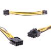 Adapter Pci-E Cpu Eps 8 Pin To Dual 8P Power Splitter Graphics Card For Mining Farm Video Card Gpu For Riser Extension Cable Sleeved Cable