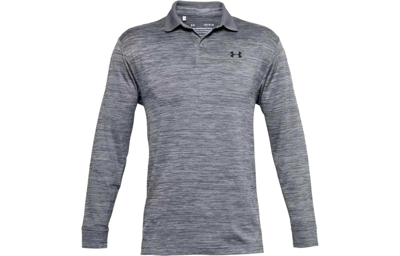 Under Armour Polo Shirts Men s Gray Moderate Straight Fit 1361610-035 L