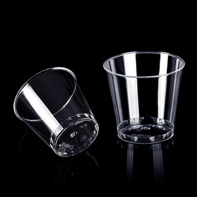 50 Stück 1OZ/30ml Einwegbecher aus klarem Kunststoff Outdoor-Picknick Geburtstag Küche Party Tischgeschirr Verkostungsbecher aus Kunststoff für Picknick