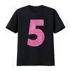5Th Birthday Bling T Shirt For 5 Year Old Girls Vintage Washed Unisex Versatile Top For Everyday Wear Graphic Soft Stretched