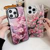 Cherry Blossom Sakura Fashion Soft Phone Case for iPhone 15 16 17 Pro Max 17Air 16E 14 Plus 13 12 Mini Shockproof Cover Back She