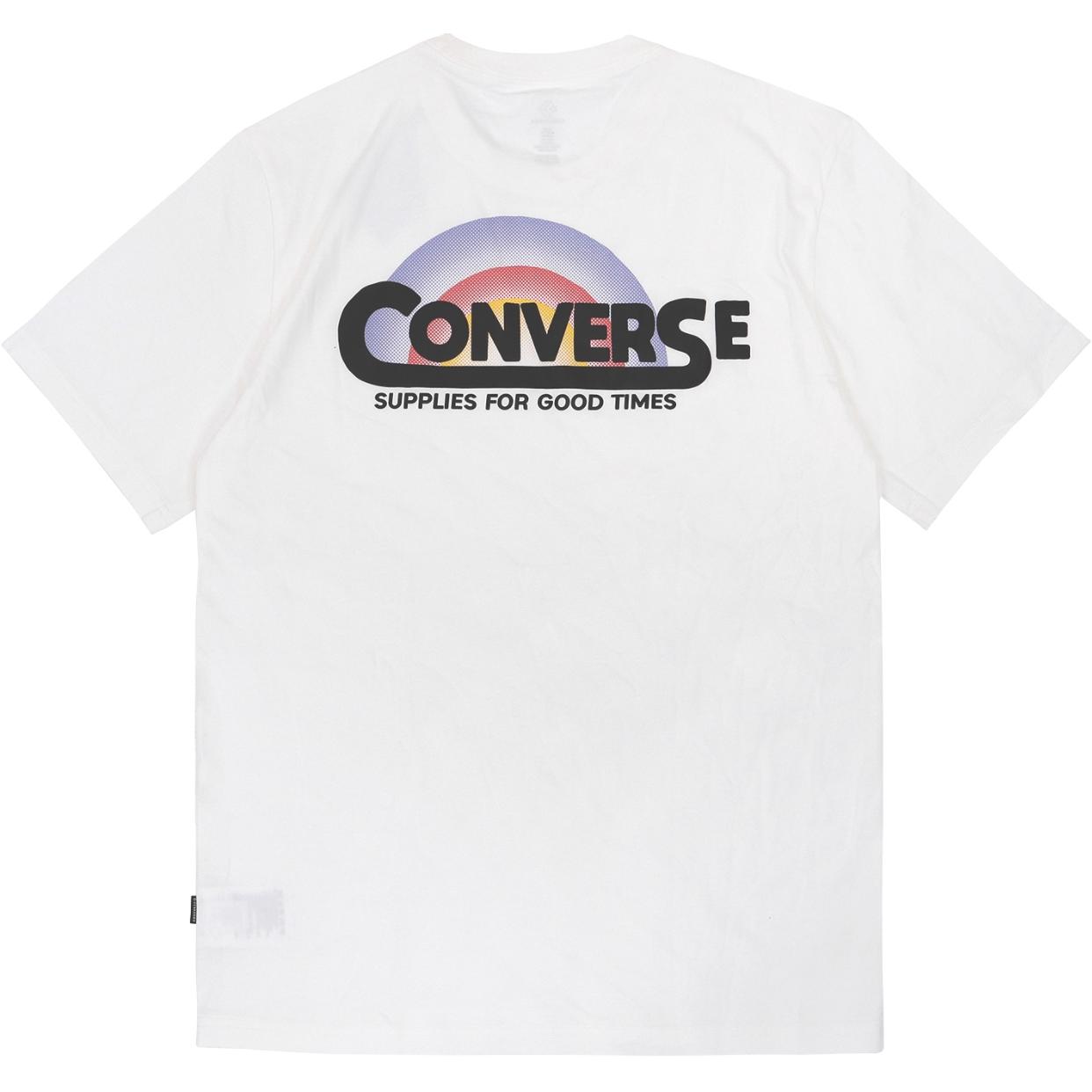 Converse Classic Script T Shirt Men s White 10021516-A02 M