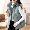 Women Winter Coat Autumn Warm Vests Loose Hooded Korean Style Cotton Padded Sleeveless Fashion Outerwear
