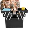 Komplettes Tattoo-Set Maschine Nadeln Griff Fußpedal Werkzeug mit Aufbewahrungstasche