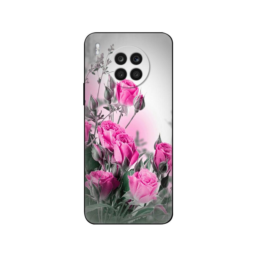 

Чехол для Honor 50 Lite, 6,67-дюймовый силиконовый чехол для задней панели телефона для Huawei nova 8i, черный чехол из ТПУ, розовый аниме, космический автомобиль huawei nova 8i