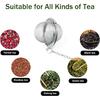 Tea Ball Strainers, 2 Pack Stainless Steel Tea Infuser with Delicate Pink Butterfly & Blossom Charm - Elegant Tea Steeper Gifts for Tea Lovers